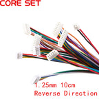 5Pcs JST 1.25mm 1.25 Female Plug Wire Cable Connectors Double Head JST Pitch 1.25 2 Pin 3 Pin 4 Pin 5 Pin 6 Pin