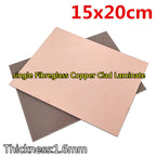 1pcs single Fibreglass Copper Clad Laminate Experimental breadboard 7x10 10x15 15x20 20x20 20x30 30x40 50x60cm PCB
