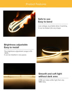 FCOB LED Strip Light 336 480 528 LED High Density Flexible FOB COB Led Light RA90 Warm Nature Cool White Linear Dimmable 12V 24V