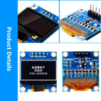 0.96 inch OLED SPI/IIC Serial White/Blue/Yellow OLED Display Module 128X64 I2C SSD1306 12864 LCD Screen Board GND VDD SCK SDA