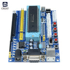 DC 12V PIC16F877A PIC Minimum System Development Board Emulator JTAG ICSP Program Minimum System Microcontroller Module