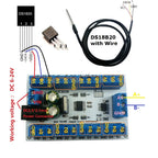 8 Channels DS18B20 RS485 Modbus Rtu Temperature Sensor Remote Acquisition Monitor Digital Thermometer Module Paperless Recorder