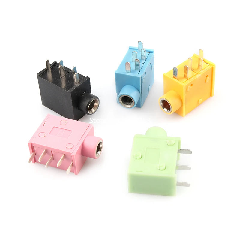 5/10/20Pcs Headphone Jack Socket PJ-325 3.5MM Stereo 3.5 Audio Earphone Connector PJ325 Audio Jack Socket Multicolor