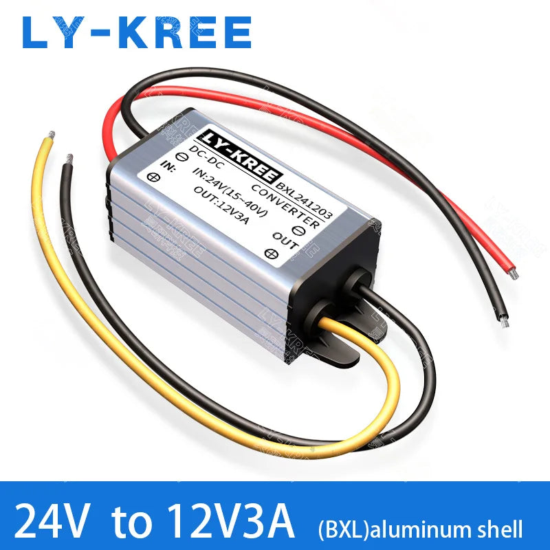 LY-KREE 24v to 12v converter 1A 3A 5A 10A 20A 30A 40A step-down module dc dc 24v to 12v step down converter dc power supply