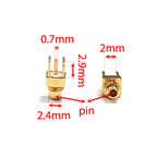 1PC MCX MMCX Male Female PCB Mount Straight RF Coax Connector Right Angle 90-Degree Goldplated Welding Terminal New