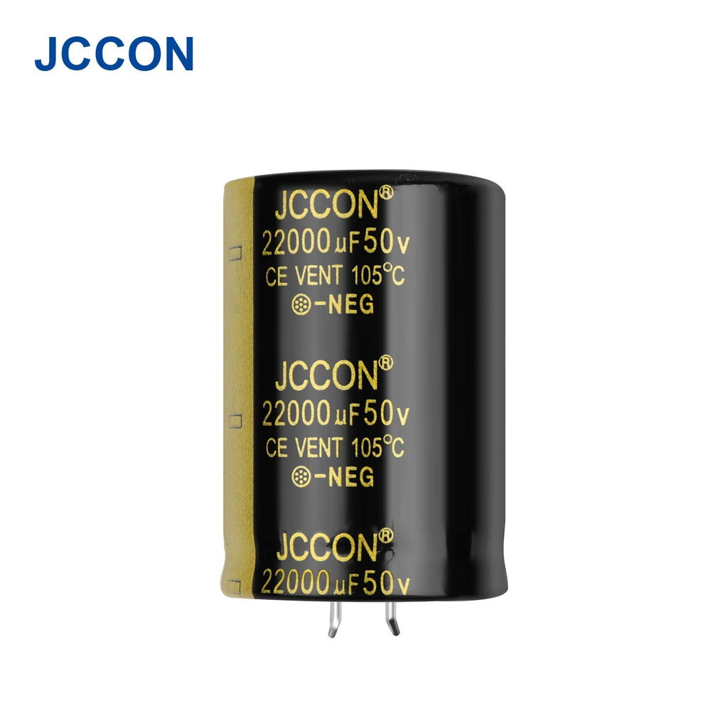 2Pcs JCCON Audio Electrolytic Capacitor 50V 4700UF 6800UF 10000UF 15000UF 22000UF For Hifi Amplifier High Frequency Low ESR