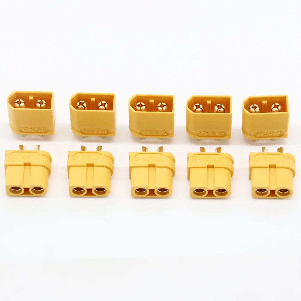 100 x  Amass XT60U Male Female Bullet Connectors Plugs for Lipo Battery Upgraded XT60 (50 Pair )