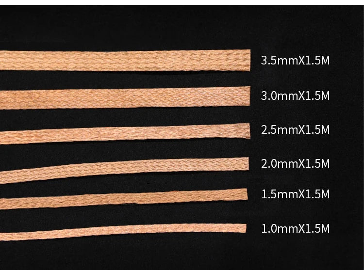 Desoldering Braid Welding Solder Remover Wick Wire Lead Cord Flux BGA Repair Tool Width 1.5mm 2mm 2.5mm 3mm 3.5mm 4mm 1.5 Meter