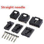 10/5sets MX2.54mm Dupont Connector 2/3/4/5/6 Pin Single Row Straight & Right Angle Pin Header Housing Crimp Terminal with Buckle