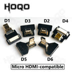 Ribbon FPV HDMI-Compatible Connector Flexible Flat Cable Raspberry Pi 4 Micro HDMI to HDMI/Mini HDMI Female 90 Degree FFC 20pin