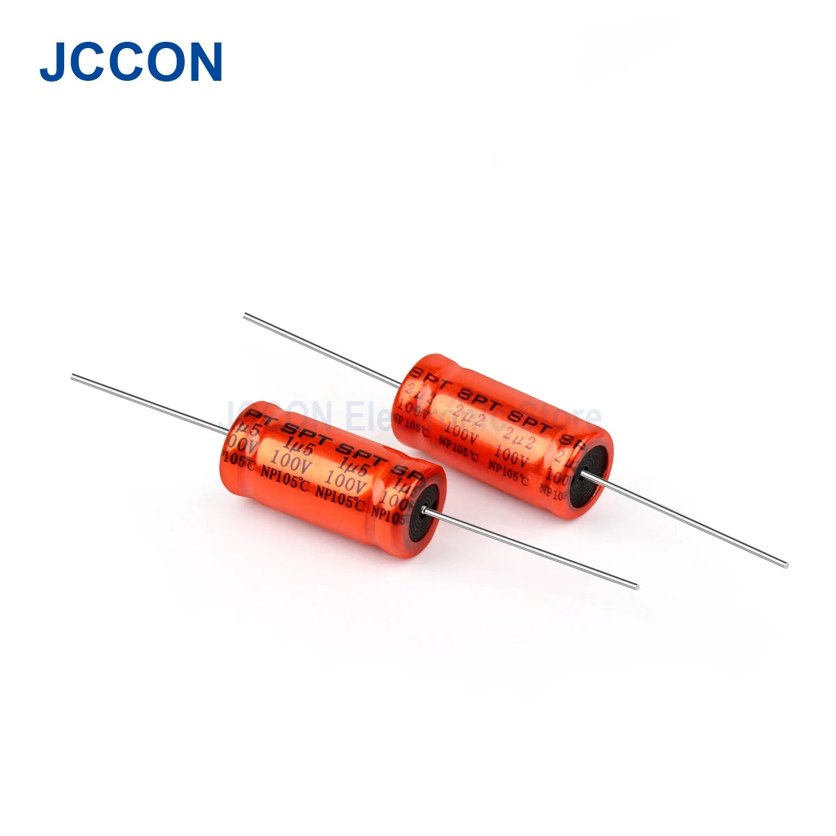 10Pcs 100V SPT Speaker Capacitor Horizontal Frequency Divider Crossover Non-Polarity 1.5 2.2UF 3.3UF 4.7UF 5.6UF