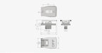 1PC Table Saws Electromagnetic Pushbutton Switch Paddle Switch 220V-240V 16A 5E4 safety switch with emergency stop cover