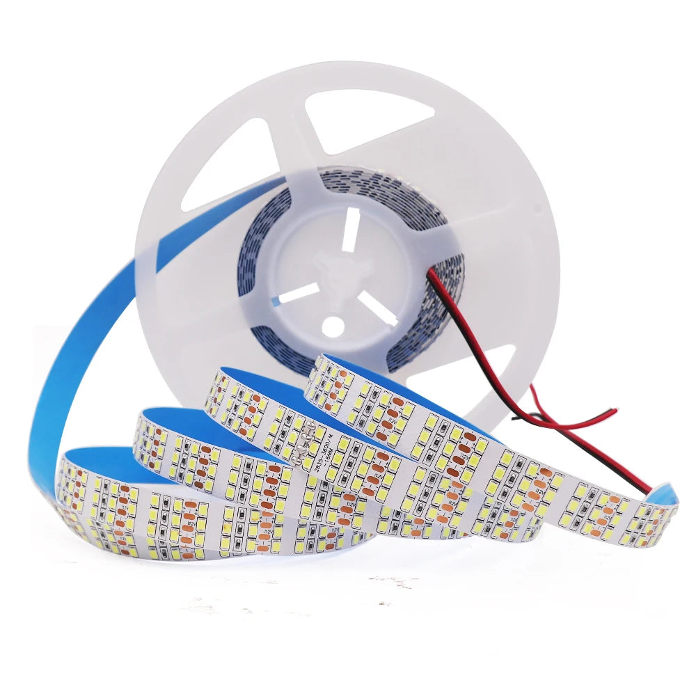12V 24V LED Strip SMD 2835 Flexible LED Tape 5M 120 240 480Leds/m Waterproof Ribbon Diode Room Decor Warm Natural Cool White