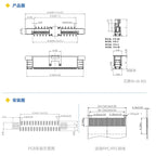 10pcs FFC FPC socket 0.5mm 4/6/7/8/9/10/12/14/15/16/20/22/24/26/28/30/34/40/45/50/54/60 Pin Vertical Type Ribbon Flat Connector