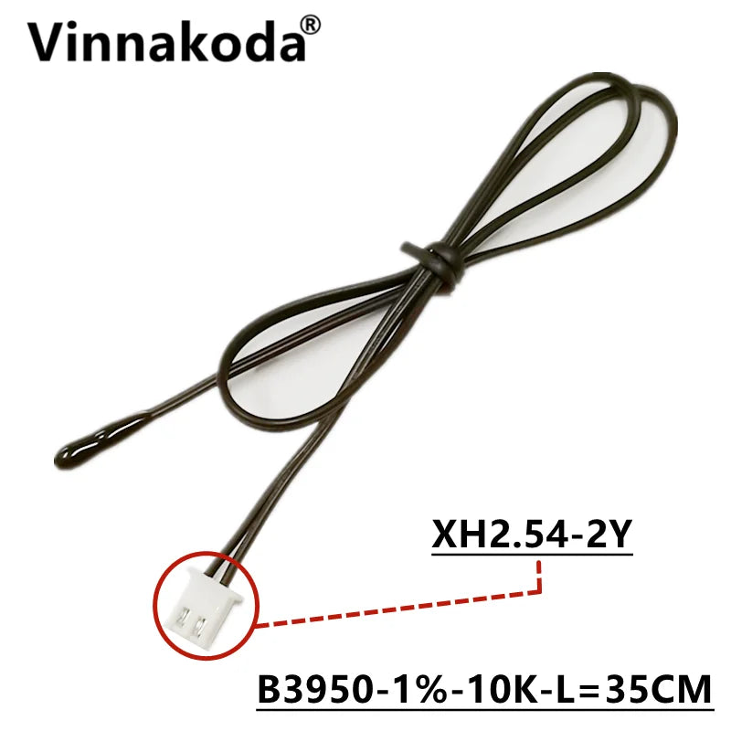 1PCS NTC Thermistor Temperature Sensor B3950 10K 1% Air Probe Air Conditioning Probe 20/35/50CM 1/2M