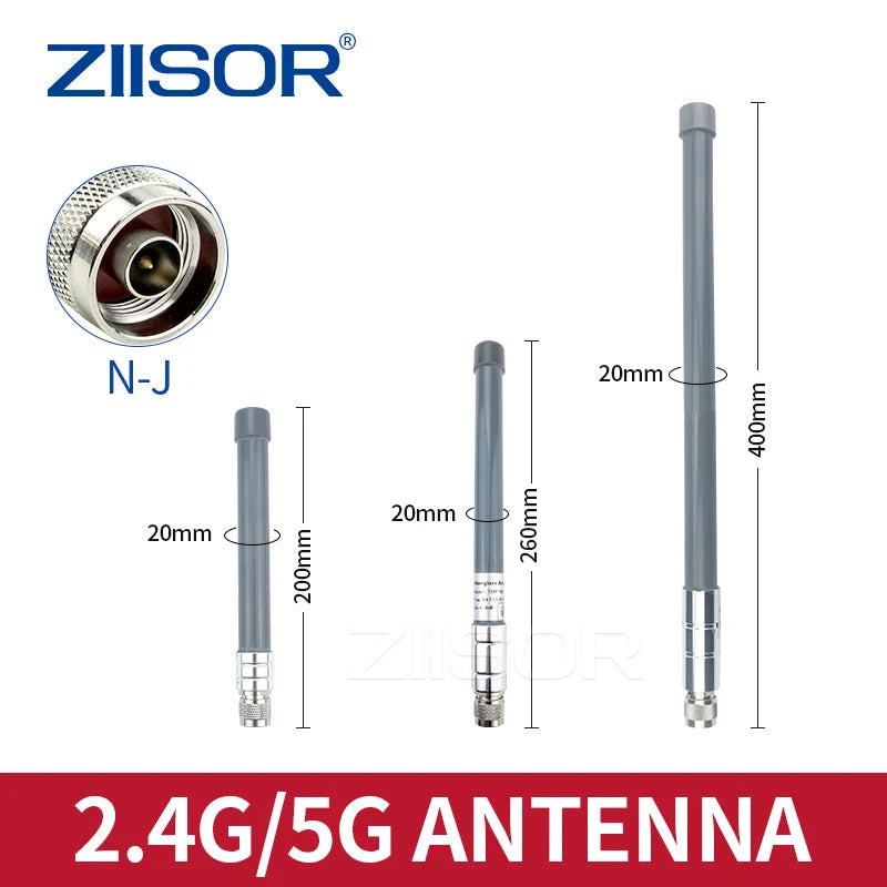 Outdoor 2.4GHz 5.8GHz Wifi Antenna Dual Band N Male Fiberglass 5G Antennas Wifi Extender for Hotspot 2.4 GHz Router