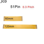 JCD 0.3 mm Pitch 13 21 23 25 27 21 33 39 45 51 Pin FFC FPC Flexible Flat Cable Forward Direction  FPC Connector cable