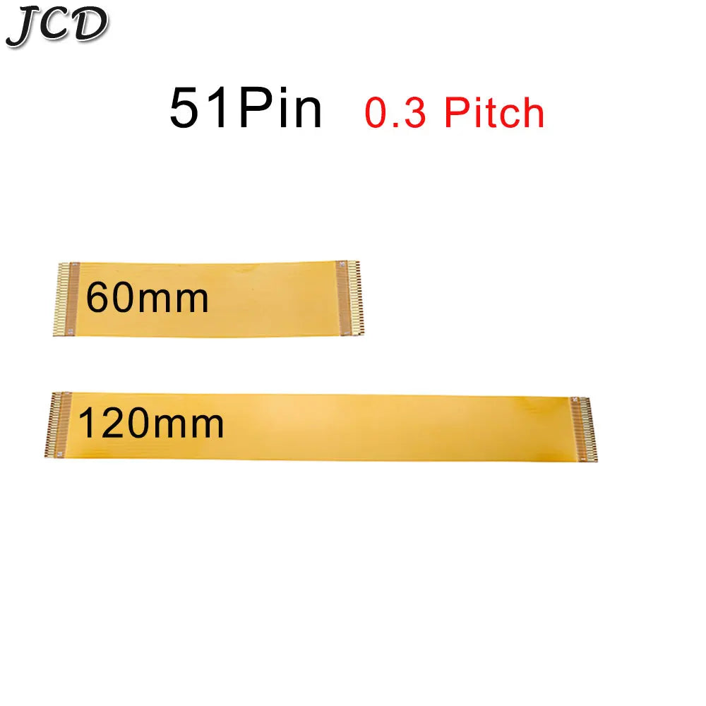 JCD 0.3 mm Pitch 13 21 23 25 27 21 33 39 45 51 Pin FFC FPC Flexible Flat Cable Forward Direction  FPC Connector cable