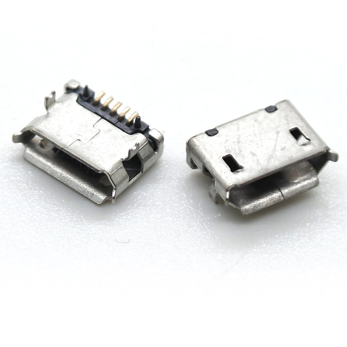10pcs Micro USB 5P Type B Female Jack Socket SMD Surface Mount 5 Pin PCB Charging Data Connector for Android Phone Power Bank