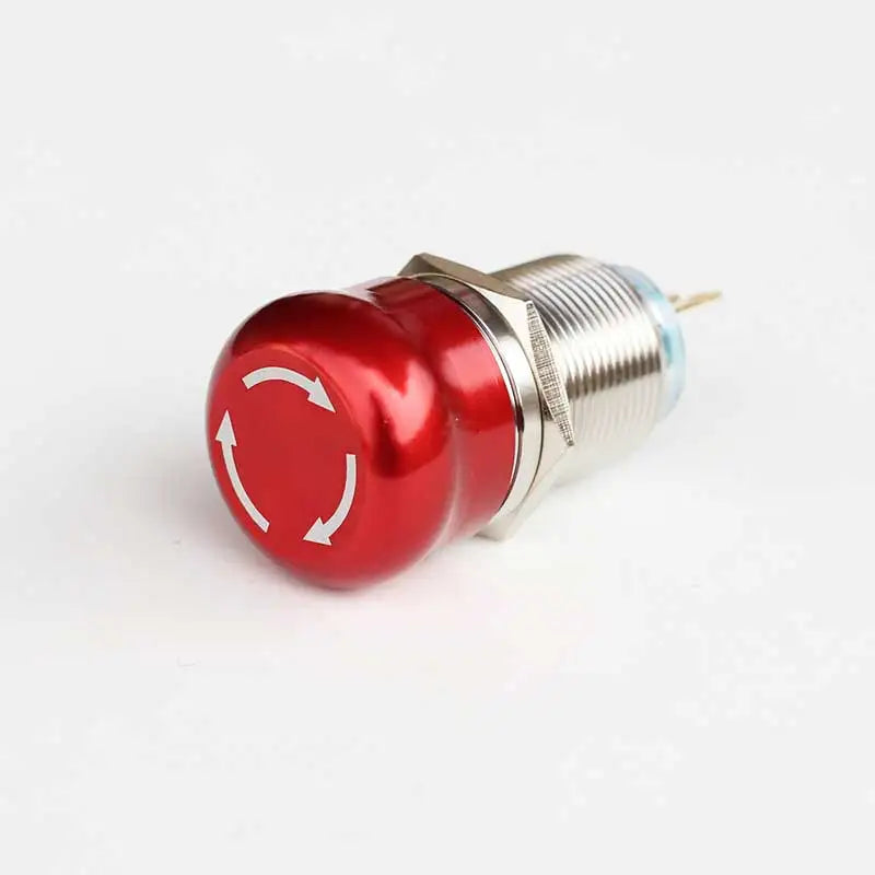 16/19/22mm stainless steel Emergency stop switch Push Button Switch latching 1NO1NC 2NO2NC Car button pin terminal 22JT/L.S.2K2B