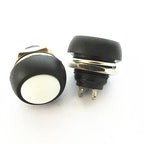 6PCS Small Button Switch Waterproof Switch Self-reset PBS-33B 12MM Red Lock-free Switch 6 Colors