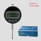 0-12.7mm/0.5' 0-25.4mm/1' Range Gauge Digital Dial Indicator Precision Tool 0.01mm/0.005' 0.001mm/0.0005' Tester Tools