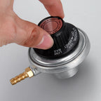 1pc Propane Tank Low Pressure Gas Regulator with Outlet 1/4in Barb Hose Connection Inlet 1-20in UNEF for One Pound Propane Tank
