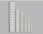 12 Position Barrier Screw X3-1012 Nylon Plastic Terminal Block 20A Transparent White Copper 380V Wire Connector Dual Row