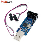 USBASP USBISP AVR Programmer USB ISP USB ASP ATMEGA8 ATMEGA128 Support Win7 64K 10Pin To 6 Pin Adapter Board