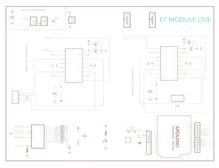 L293D Motor Drive Shield dual for arduino Duemilanove, Motor drive expansion board motor control shield