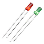 1000PCS 3mm High Flat Top Color Long Feet Red Green Blue Yellow Direct Plug Light-emitting Diode DIP LED