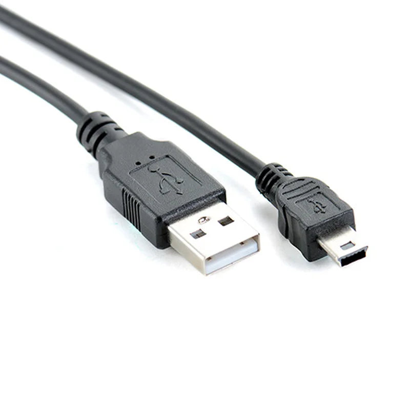 Universal Mini USB 5 Pin Date Cable 5Pin Charging Charger Cord Cables for MP3 MP4 Player Camera Navigation driving recorder 5m