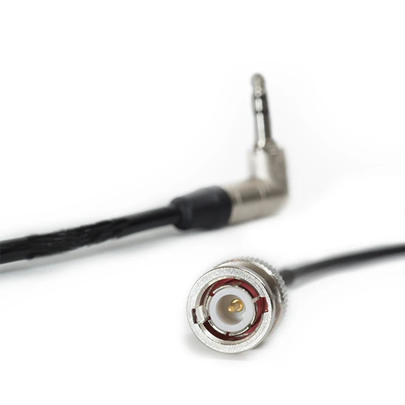 NEUTRIK 3.5mm Mini TRS Jack TENTACLE To Elbow BNC Timecode Cable For Canon C300 / C500, Sony PDW 700 / EX3 / PMW 200, ARRI Amira