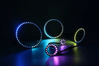 WS2812B LED Pixel Individually Addressable Ring 8/16/24/35/45Leds WS2812 Built-in IC Full Color Circle Led Modules Light DC5V