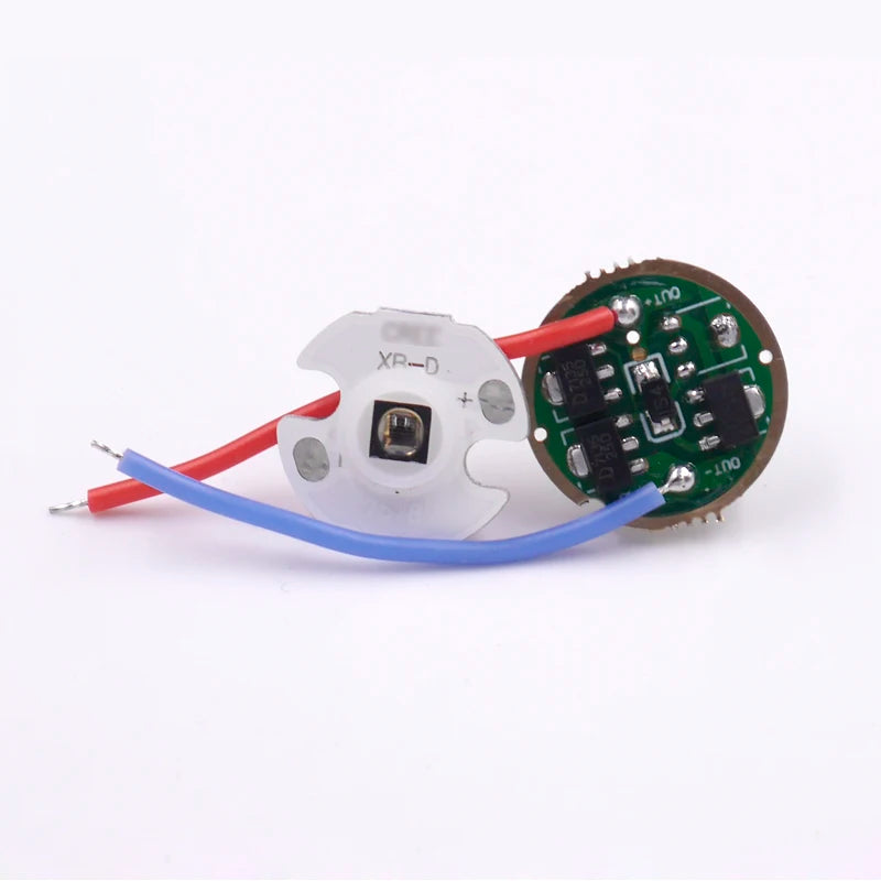 IR 850nm 940nm 5W LED Emitter SFH 4715AS SFH 4725AS Aluminum Plate 17mm 4*AMC7135 1400mAh 1-Mode Driver Board Set