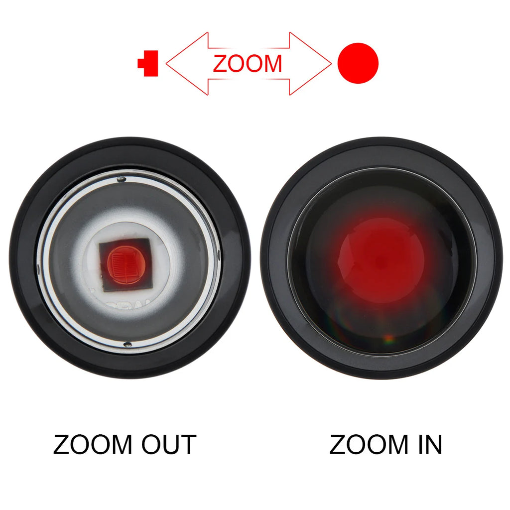 SecurityIng  Infrared Flashlight  IR 850nm 940nm T50 LED Zoomable Hunting Light Torch Long Range 18650 for Night Vision Device
