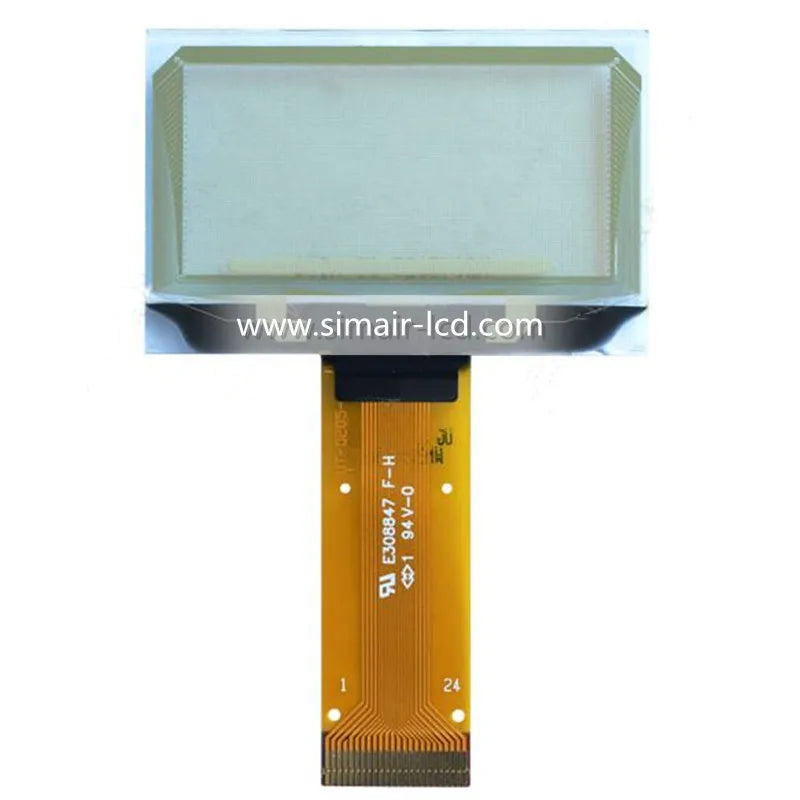 1.51 1.54 Inch 24PIN SPI/IIC/6800 COG 3.3V Blue PMOLED Screen SSD1309 Graphic 128x56 Display Transparent OLED 128x64