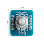 2pcs/1pc EC11 360 Degree Rotary Encoder Module with Knob Cap Potentiometer Digital Pulse Output for Household Electric Appliance