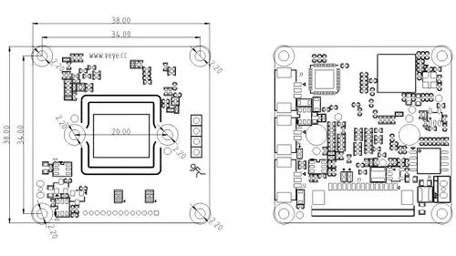 VEYE-MIPI-IMX462 for Raspberry Pi and Jetson Nano Xavier NX, IMX462 MIPI CSI-2 2MP Star Light ISP Camera Module
