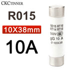10Pcs 10*38 Fast blow Ceramic Fuse 10x38mm Fuse 500V  1A 2A 3A 4A 5A 6A 8A 10A 16A 20A 25A 32A  RO15 RT19 RT14 RT18