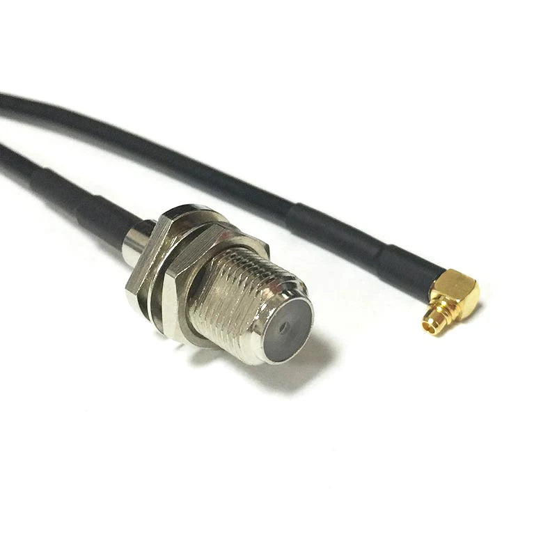 New F Male Female Jack Switch MMCX  Male Plug Right  Angle  RF Coax Cable RG174  Wholesale  Cabl Adapter