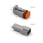 2-12 Pin DT Deutsch Series Waterproof Auto Connector Kits Solid Contacts With Crimping & Removal Tools DT06-2S DT04-2P DT06-3S
