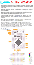 Mega2560 ATMEGA16U2 / Pro Mini MEGA 2560 Mega+WiFi R3 ATmega2560 Chip CH340G For Arduino UNO R3 Development Board WeMos ESP8266