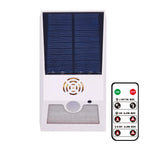 Multi-Function Solar PIR Motion Sensor Alarm Light Remote Control 129dB Siren For Home Garden Shed Caravan Farm Security Lamp
