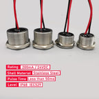 Stainless Steel Waterproof Piezo Touch Switches 16mm 19mm 22mm 25mm Normal Open Capacitive Momentary Push Button