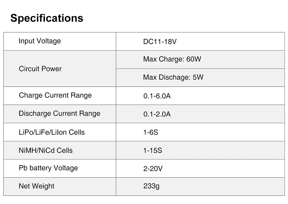 SKYRC Lipo Charger IMAX B6 EVO B6 V2 B6 Mini B6AC V2 Balance Battery Charger Discharger with Adapter Temperature Sensor 6A 1-6S