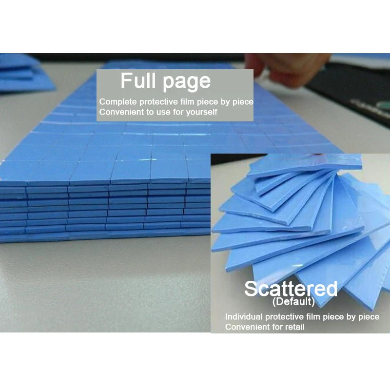 6pcs Thermal Pad 30x30mm Notebook Computer Router Memory Graphics Chip Cooling Non-Conductive Silicone 0.3MM 0.5MM 1.0MM