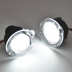 2Pcs Canbus No Error LED Side Mirror Puddle Lights For Ford F150 Mondeo Mk5 Mustang Edge Explorer Expedition Flex 6000K White