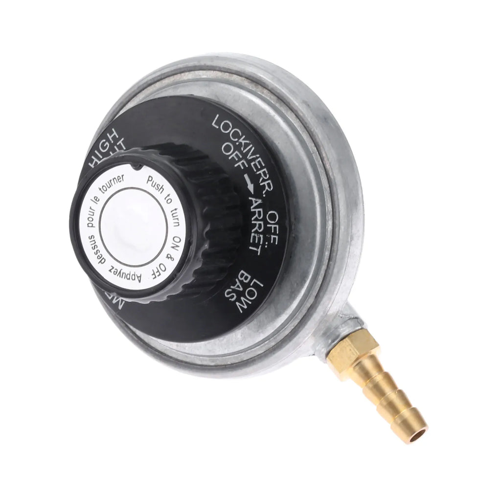 1pc Propane Tank Low Pressure Gas Regulator with Outlet 1/4in Barb Hose Connection Inlet 1-20in UNEF for One Pound Propane Tank