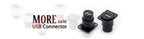1pc Metal Round/D Type Module RJ45 CAT6&USB 2.0/3.0&Type C&HDMI-Jack Socket Through Network Panel Mounting Electronic Connector